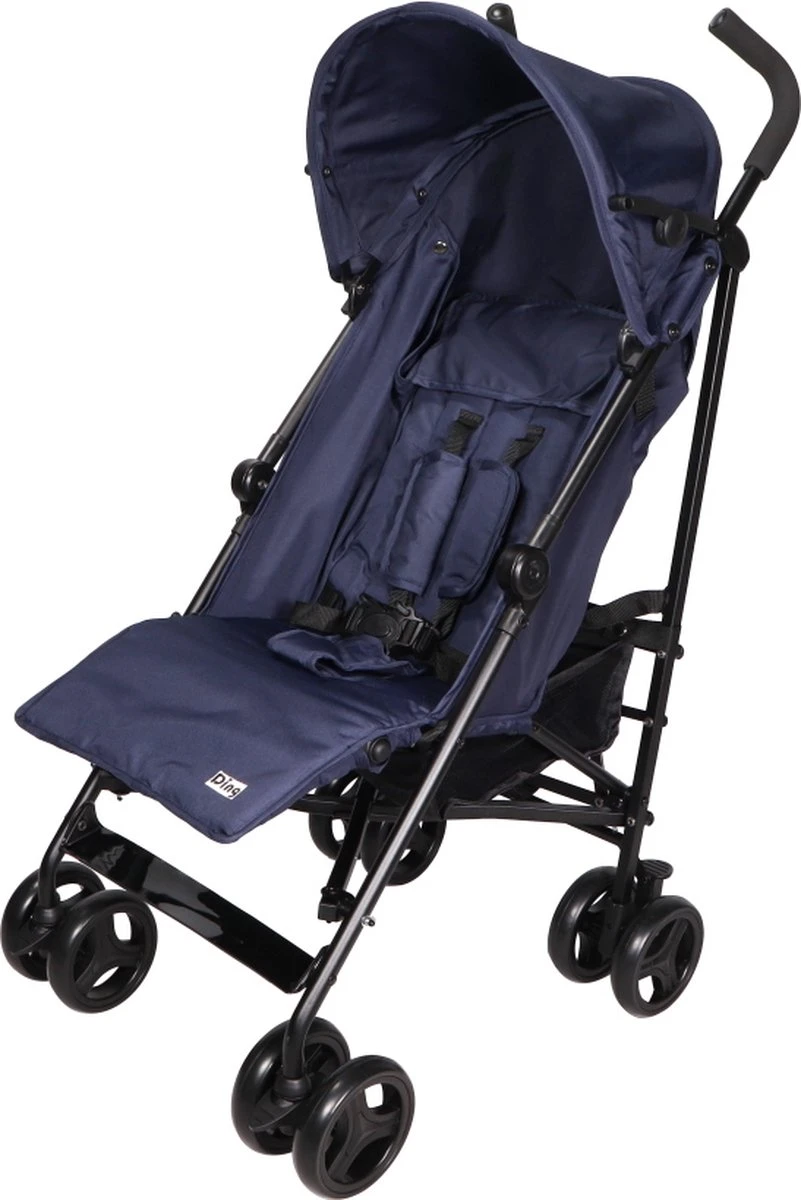Ding GoGo Buggy - Blauw - Multi Standen Buggy - Incl. Boodschappenmandje En Zonnekap 4 Ding GoGo Buggy - Blauw - Multi Standen Buggy - Incl. Boodschappenmandje En Zonnekap - Afbeelding 2