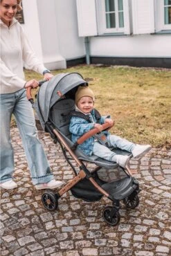MoMi Wandelwagen - Compacte Lichtgewicht Buggy - Estelle - Gray-Gold (geschikt Van 6mnd - 15kg) -Kinderwagen- En Accessoirewinkel 801x1200 32