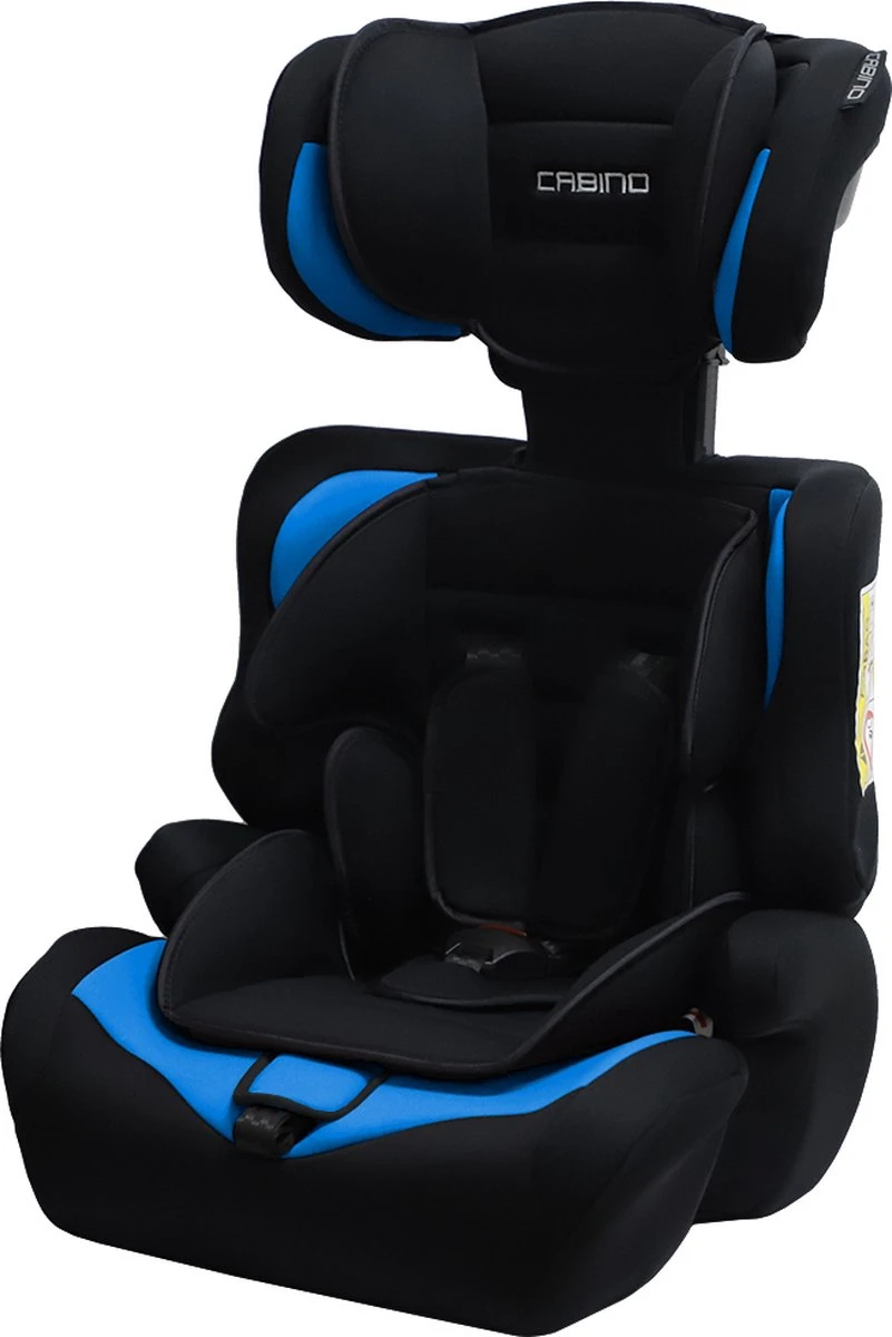Cabino Autostoel Groep 1/2/3 (9-36kg) - Zwart-Blauw 7 Cabino Autostoel Groep 1/2/3 (9-36kg) - Zwart-Blauw - Afbeelding 5