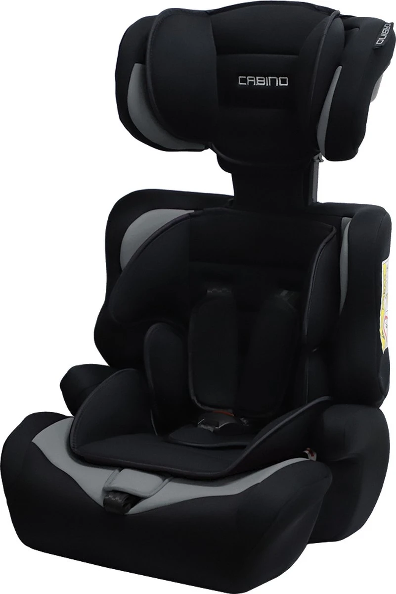 Cabino Autostoel Groep 1/2/3 (9-36kg) - Zwart-Grijs 6 Cabino Autostoel Groep 1/2/3 (9-36kg) - Zwart-Grijs - Afbeelding 4