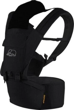 Deryan Pack Luxe Ergonomische Draagzak - Babydrager + Opbergvakjes - Zwart -Kinderwagen- En Accessoirewinkel 805x1200 10