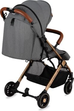 MoMi Wandelwagen - Compacte Lichtgewicht Buggy - Estelle - Gray-Gold (geschikt Van 6mnd - 15kg) -Kinderwagen- En Accessoirewinkel 806x1200 9