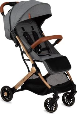 MoMi Wandelwagen - Compacte Lichtgewicht Buggy - Estelle - Gray-Gold (geschikt Van 6mnd - 15kg) -Kinderwagen- En Accessoirewinkel 812x1200 8