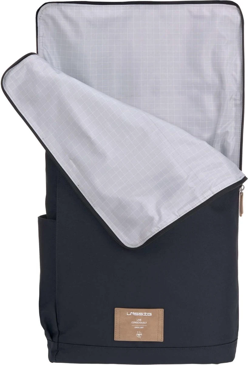 LÄSSIG Luiertas Rolltop Backpack Rugzak Incl Verschoningsmatje - Nacht Blauw 10 LÄSSIG Luiertas Rolltop Backpack Rugzak Incl Verschoningsmatje - Nacht Blauw - Afbeelding 8