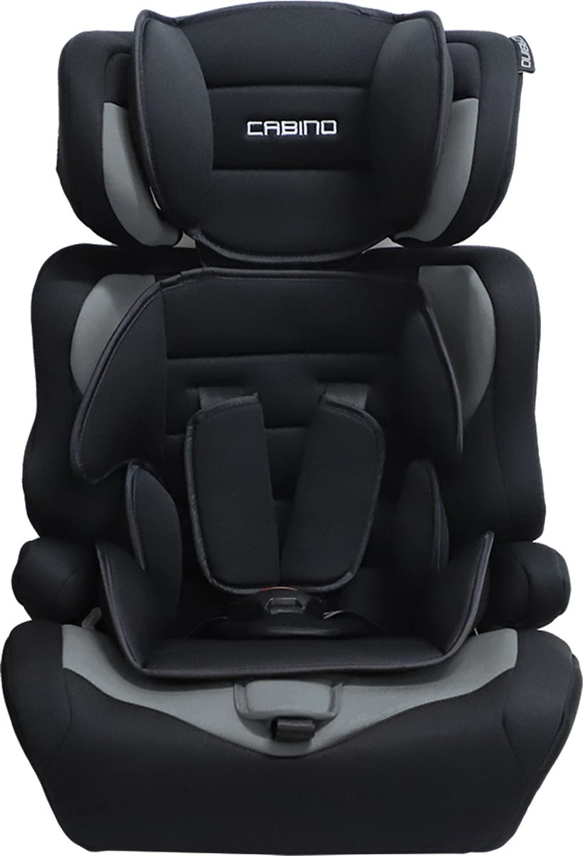 Cabino Autostoel Groep 1/2/3 (9-36kg) - Zwart-Grijs 4 Cabino Autostoel Groep 1/2/3 (9-36kg) - Zwart-Grijs - Afbeelding 2