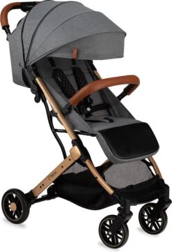 MoMi Wandelwagen - Compacte Lichtgewicht Buggy - Estelle - Gray-Gold (geschikt Van 6mnd - 15kg) -Kinderwagen- En Accessoirewinkel 820x1200 8