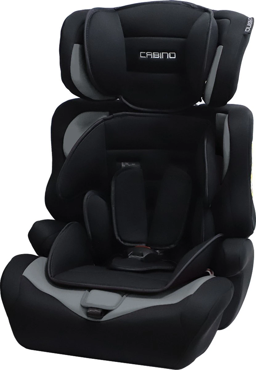Cabino Autostoel Groep 1/2/3 (9-36kg) - Zwart-Grijs 5 Cabino Autostoel Groep 1/2/3 (9-36kg) - Zwart-Grijs - Afbeelding 3