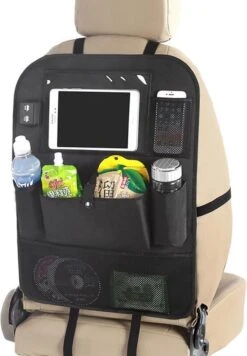 TIKKENS® Auto Organizer Met USB Oplaadpunten Stoel - Tablet Houder - Zwart - - Universeel - Autostoel Beschermer Voor Baby En Kinderen -Kinderwagen- En Accessoirewinkel 832x1200 1