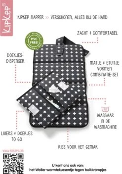 KipKep Napper Verschoonmatje - Machinewasbaar - Crossy Black -Kinderwagen- En Accessoirewinkel 843x1200 2