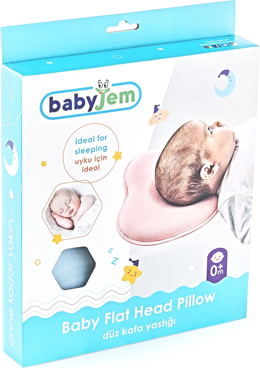 Babyjem Grijs Ergonomisch Hoofdkussentje 415 7 Babyjem Grijs Ergonomisch Hoofdkussentje 415 - Afbeelding 5
