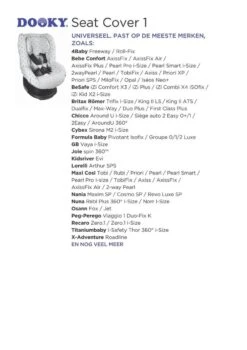 Dooky Seat Cover Groep 1 Autostoel Hoes Light Grey Crowns -Kinderwagen- En Accessoirewinkel 848x1200 4