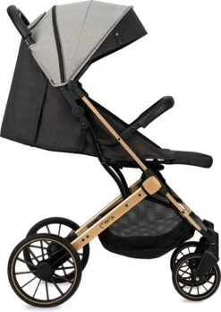 MoMi Wandelwagen - Compacte Lichtgewicht Buggy - Estelle Dakar Met XXL Wielen & Zonnekap - Leopard - Grijs-Goud (geschikt Van 6mnd - 22kg) -Kinderwagen- En Accessoirewinkel 851x1200 3