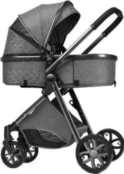 Merkloos Kinderwagen 3-in-1 – Luxe Kinderwagen - Buggy – Wandelwagen - Multifunctioneel – Opklapbaar – Incl Autostoel – Donkergrijs -Kinderwagen- En Accessoirewinkel 853x1200 6