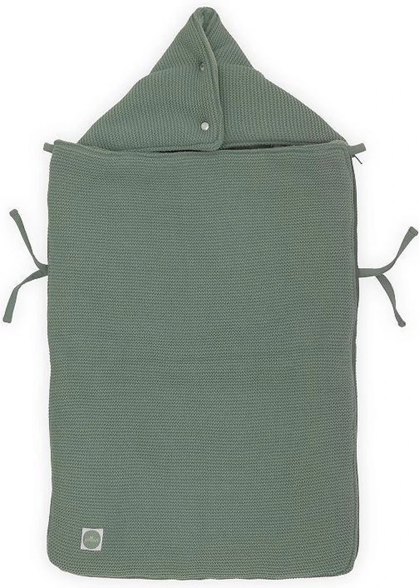 Jollein Voetenzak Voor Autostoel & Kinderwagen - Basic Knit - Forest Green 15 Jollein Voetenzak Voor Autostoel & Kinderwagen - Basic Knit - Forest Green - Afbeelding 13