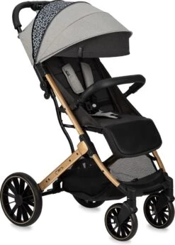 MoMi Wandelwagen - Compacte Lichtgewicht Buggy - Estelle Dakar Met XXL Wielen & Zonnekap - Leopard - Grijs-Goud (geschikt Van 6mnd - 22kg) -Kinderwagen- En Accessoirewinkel 860x1200 3