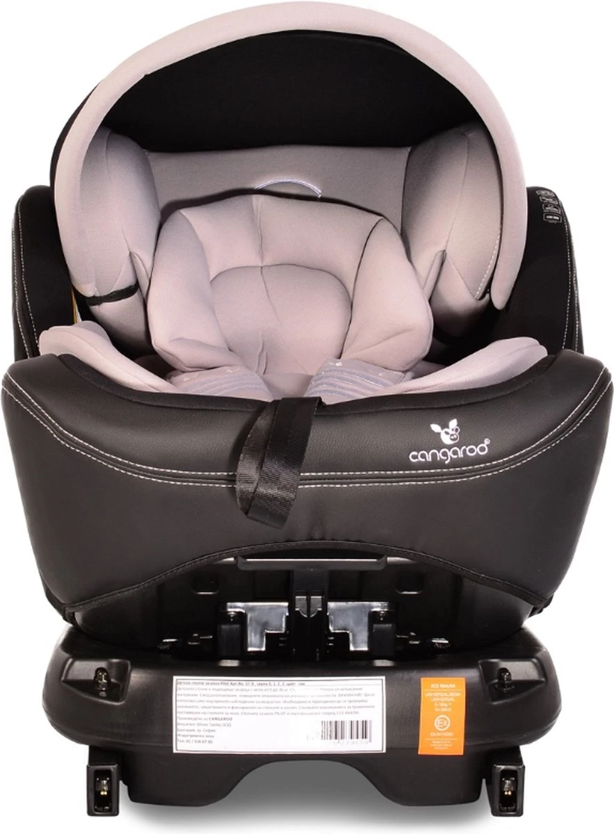 Cangaroo Pilot Black Leather SPS Isofix 360° 0-36 Kg Autostoel Met Zonnekap 4 Cangaroo Pilot Black Leather SPS Isofix 360° 0-36 Kg Autostoel Met Zonnekap - Afbeelding 2