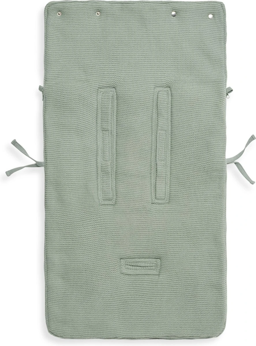 Jollein Voetenzak Voor Autostoel & Kinderwagen - Basic Knit - Forest Green 11 Jollein Voetenzak Voor Autostoel & Kinderwagen - Basic Knit - Forest Green - Afbeelding 9