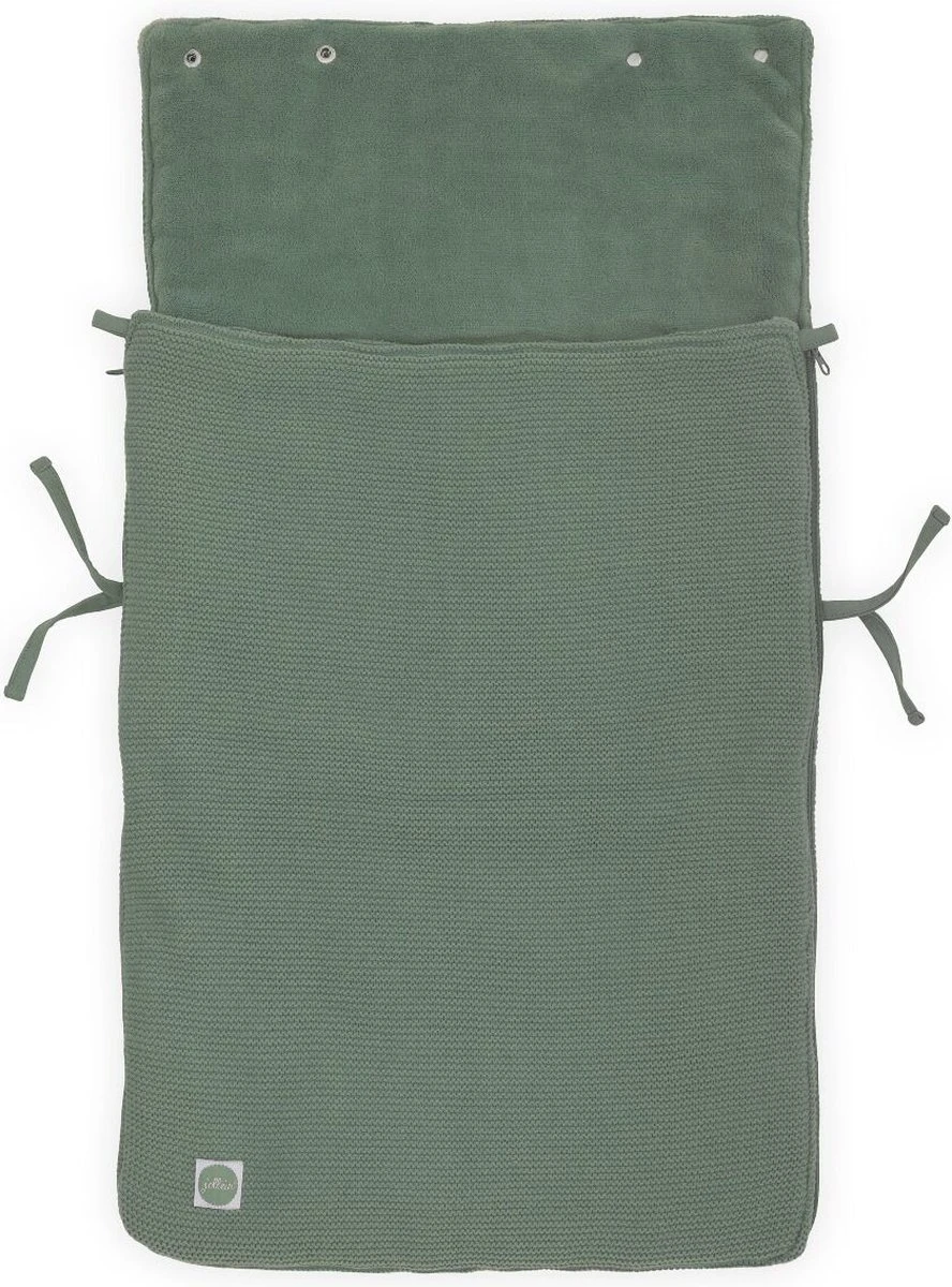 Jollein Voetenzak Voor Autostoel & Kinderwagen - Basic Knit - Forest Green 12 Jollein Voetenzak Voor Autostoel & Kinderwagen - Basic Knit - Forest Green - Afbeelding 10