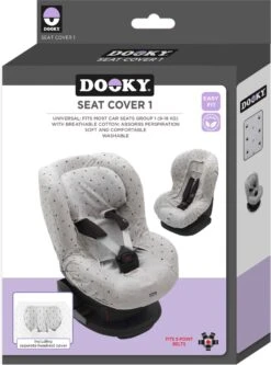 Dooky Seat Cover Groep 1 Autostoel Hoes Light Grey Crowns -Kinderwagen- En Accessoirewinkel 890x1200 4