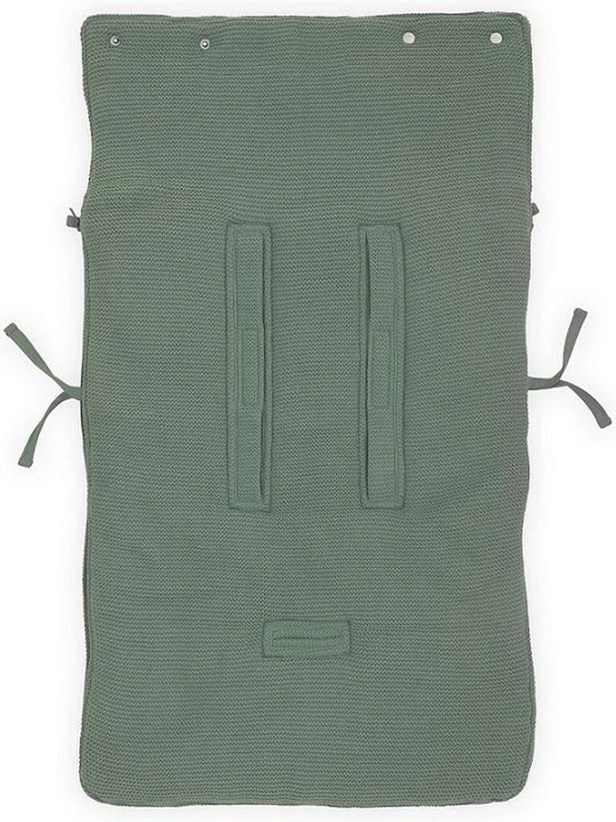 Jollein Voetenzak Voor Autostoel & Kinderwagen - Basic Knit - Forest Green 7 Jollein Voetenzak Voor Autostoel & Kinderwagen - Basic Knit - Forest Green - Afbeelding 5