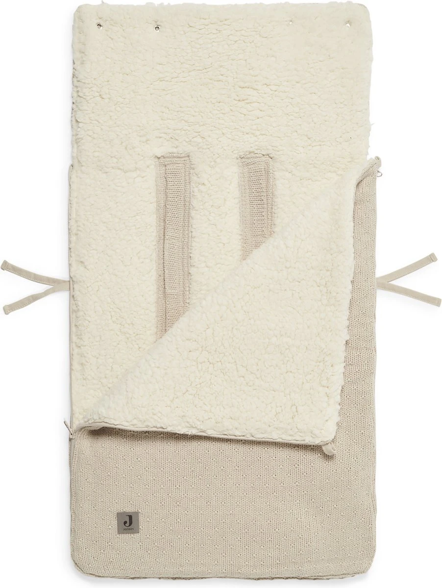 Jollein Voetenzak Voor Autostoel & Kinderwagen - Bliss Knit - Nougat 11 Jollein Voetenzak Voor Autostoel & Kinderwagen - Bliss Knit - Nougat - Afbeelding 9
