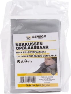 Benson Kussen - Opblaasbaar Nekkussen - Nek - Reis Kussen Fijn Voor In De Trein Vliegtuig Of Auto Vakantie - Grijs -Kinderwagen- En Accessoirewinkel 904x1200 2