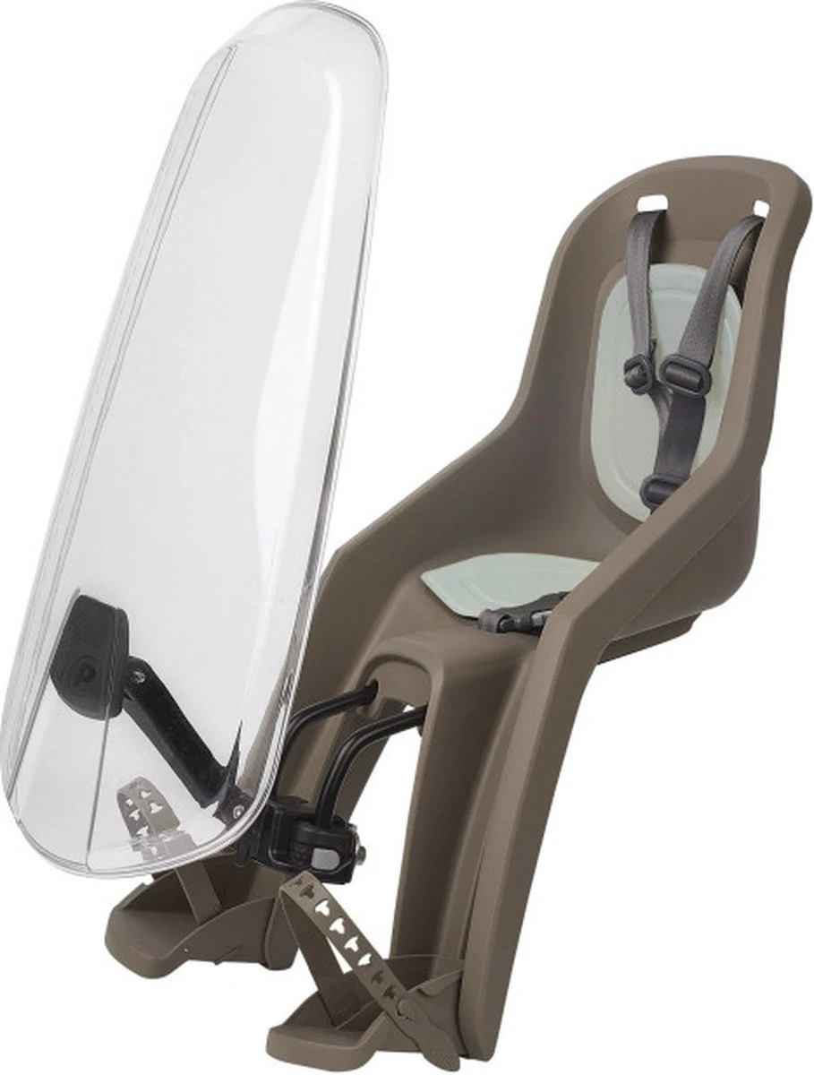 Polisport Bilby - Fietsstoeltje Voor + Windscherm - Zwart 4 Polisport Bilby - Fietsstoeltje Voor + Windscherm - Zwart - Afbeelding 2