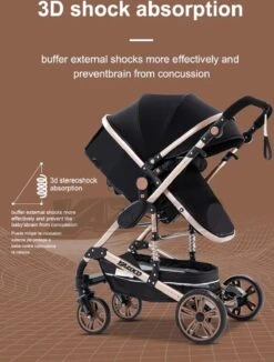 Merkloos Luxe Multi-functionele 3 In 1 Wandelwagen - Babywagen - Kwalitatieve Buggy - Opklapbare Kinderwagen - Licht En Flexibel -Kinderwagen- En Accessoirewinkel 910x1200 10