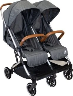 Deryan Luxe Rolo X2 Dubbele Buggy - Duo Buggy - Grijs -Kinderwagen- En Accessoirewinkel 912x1200 3