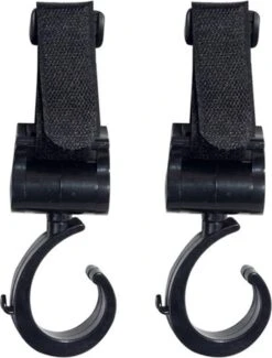 Kinderwagen Tassenhaak 2 Stuks - Boodschappenhaken - Tassenhanger - Babywagen Tassenhaak - Strollerhook - Buggy Haak - Bags Holder - Tassenclips - Rugzak Hanger - Verplaatsbare Hanger - Rolstoelhaak - Auto Hoofdsteun Haak