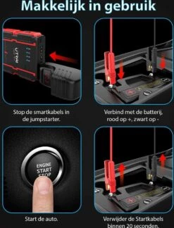 UTRAI - Jump Starter Auto - Batterij 13000mAh - 1000A - Smart-Clip Power Bank Met Batterij Detectie Voor 12V - Auto Booster Jumpstarter Mini -Kinderwagen- En Accessoirewinkel 914x1200 1