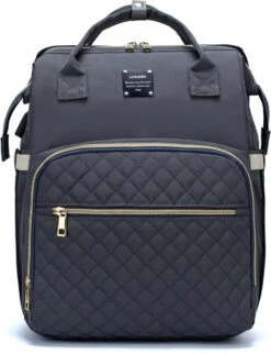 Luiertas - Multifuctioneel Luiertas 3 In 1 - Met Babybedje - Met Verschoningsmatje - Grijs - Met Usb - Met Verdikt Matras -Kinderwagen- En Accessoirewinkel 917x1200 5