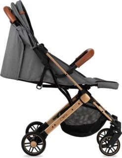 MoMi Wandelwagen - Compacte Lichtgewicht Buggy - Estelle - Gray-Gold (geschikt Van 6mnd - 15kg) -Kinderwagen- En Accessoirewinkel 928x1200 6