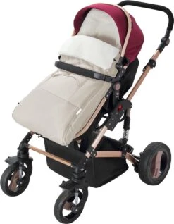 Monzana Kinderwagen Voetenzak Beige | Teddy | Maxi-Cosi | Met Opbergtas -Kinderwagen- En Accessoirewinkel 933x1200 8