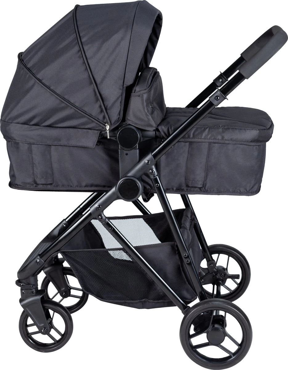 Bebies First Combi 3 In 1 Kinderwagen Optima- Zwart - Inc. Reiswieg, Zitting & Autostoel 4 Bebies First Combi 3 In 1 Kinderwagen Optima- Zwart - Inc. Reiswieg, Zitting & Autostoel - Afbeelding 2