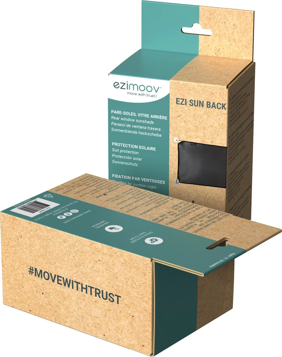 EZI SUN BACK - Zonnescherm Auto - Opvouwbaar - UV-beschermend - Achterruit - Autozonnescherm Achterruit 6 EZI SUN BACK - Zonnescherm Auto - Opvouwbaar - UV-beschermend - Achterruit - Autozonnescherm Achterruit - Afbeelding 4