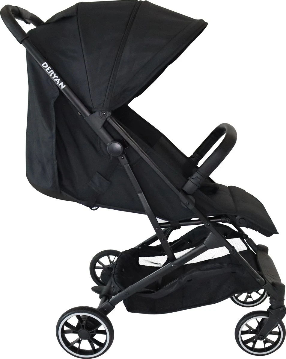 Deryan Rolo Luxe Lichtgewicht Buggy - Zwart 3 Deryan Rolo Luxe Lichtgewicht Buggy - Zwart