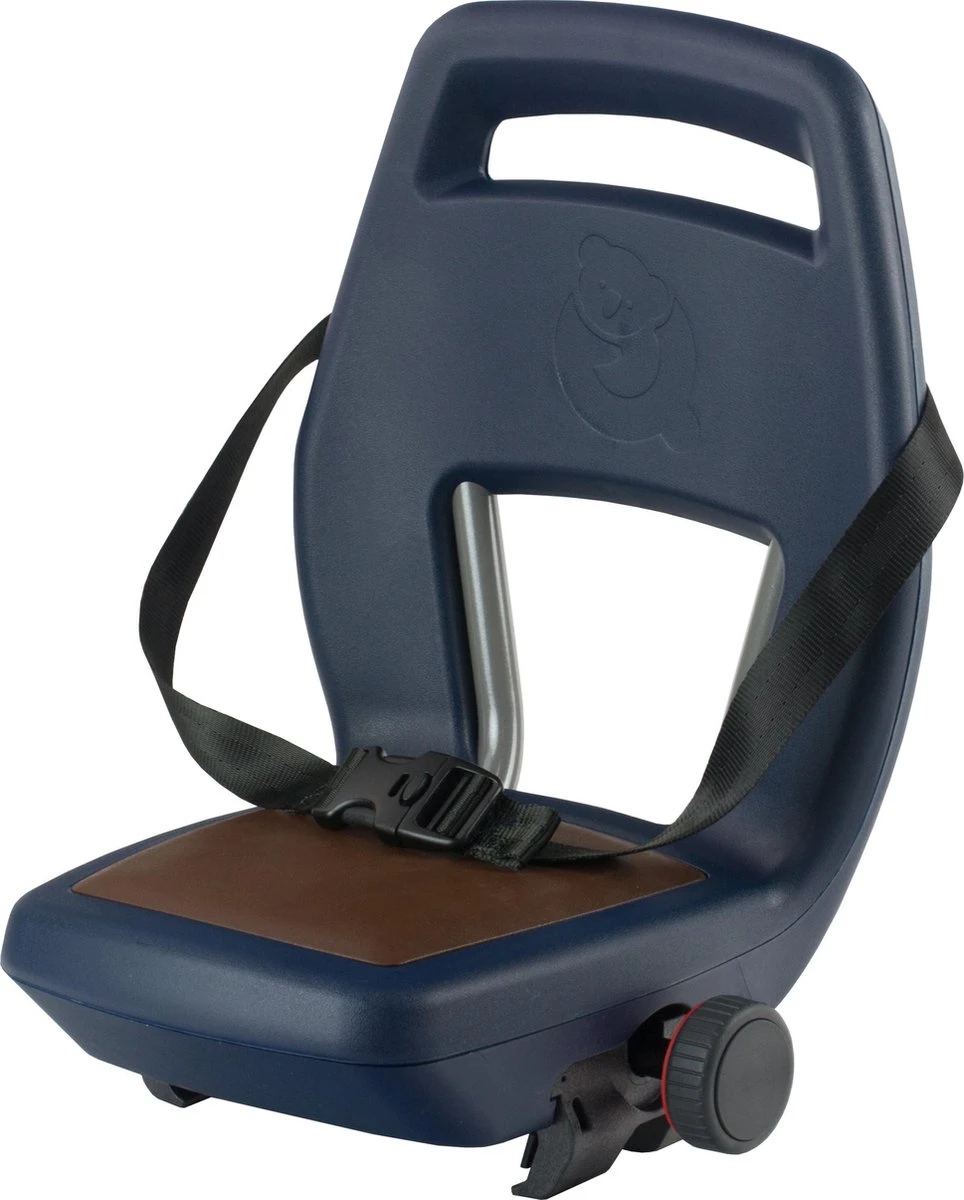 Qibbel 6+ Junior Fietsstoeltje Achter - Blauw Met Bruin Kussentje 3 Qibbel 6+ Junior Fietsstoeltje Achter - Blauw Met Bruin Kussentje