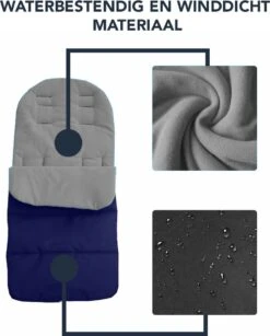 Achaté Voetenzak - Voor Kinderwagen Of Stoeltje – Baby Slaapzak - Autostoel - Donkerblauw -Kinderwagen- En Accessoirewinkel 966x1200 2