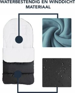 Achaté Voetenzak - Voor Kinderwagen Of Stoeltje – Baby Slaapzak - Autostoel - Wit -Kinderwagen- En Accessoirewinkel 966x1200 4