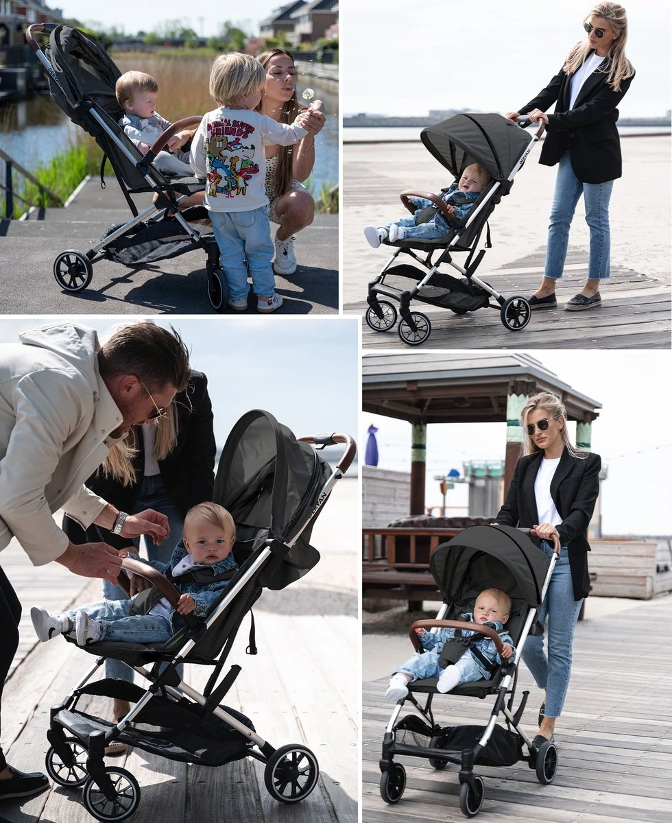 Deryan Rolo Luxe Lichtgewicht Buggy - Grijs 10 Deryan Rolo Luxe Lichtgewicht Buggy - Grijs - Afbeelding 8