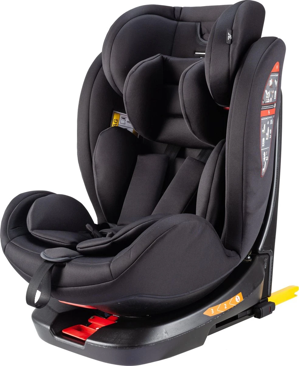 Bebies First Meegroei Autostoel Rotate - Isofix - Groep 0/1/2/3 - 360 Graden Draaibaar - Zwart 7 Bebies First Meegroei Autostoel Rotate - Isofix - Groep 0/1/2/3 - 360 Graden Draaibaar - Zwart - Afbeelding 5