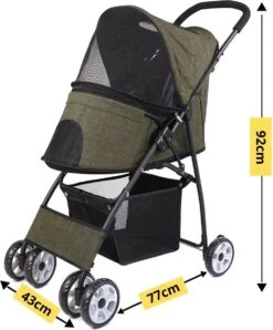 Merkloos Homezie Hondenbuggy | Huisdieren Tot 15 Kg | 4-wieler | Hondenbuggy Inklapbare | Katten Buggy | Buggy | Huisdieren Buggy -Kinderwagen- En Accessoirewinkel 993x1200 1