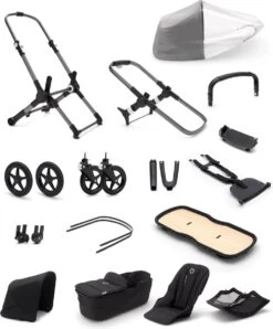 Bugaboo - 3-in-1 Kinderwagen Fox 3 - Black/Forest Green -Kinderwagen- En Accessoirewinkel 994x1200 3